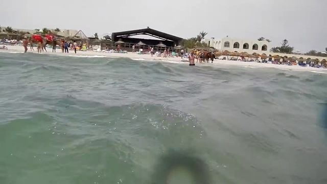 Tunisia Djerba Тунис Джерба Caribbean World Cedriana Beach Пляж заход в море DSCN2437 смотреть онлайн