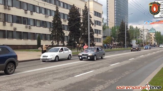 Донецк. Автопробег в честь 70-летия Великой Победы - AdrenalineTime смотреть онлайн