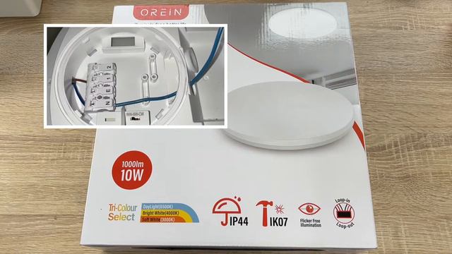 OREiN Ceiling Light LED Ceiling Light Diameter 30 cm 3000K - 6500K 10W Unboxing and instructions смотреть онлайн
