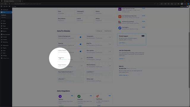 How To Enable/Disable Nav Menu Module Astra Theme смотреть онлайн