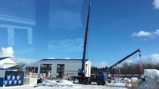 Установка вышки автокраном смотреть онлайн