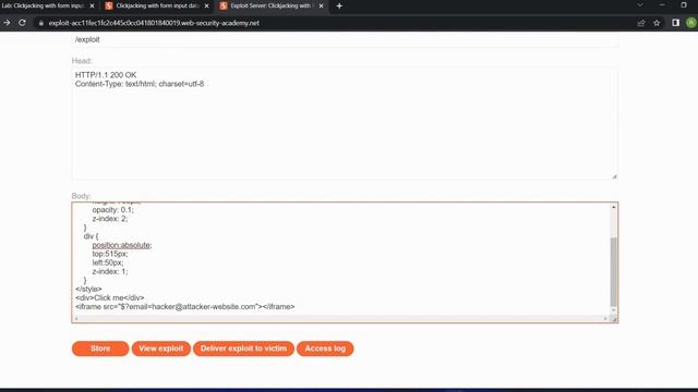 Portswigger Clickjacking Labs Solution смотреть онлайн