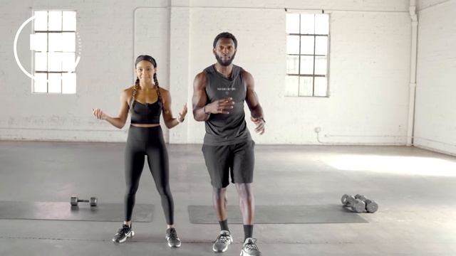 45 Minute Strength & Conditioning Workout [Dumbbells + Cardio-HIIT]