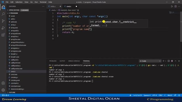 command line argument in C [Hindi] | Tutorial #50 #coder #codewithsheetal смотреть онлайн