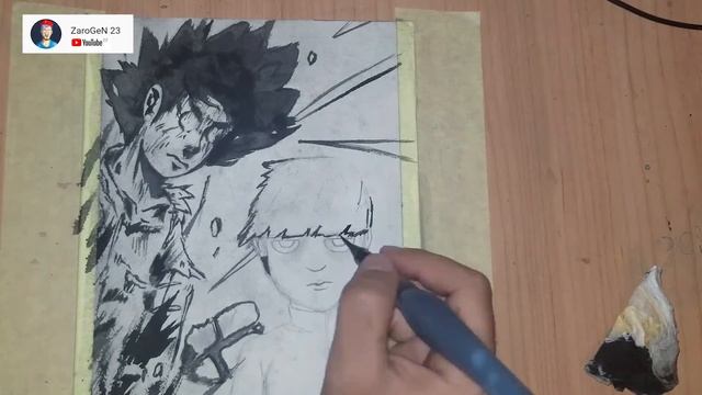 SPeed Drawing mobpsyco 100 style manga смотреть онлайн