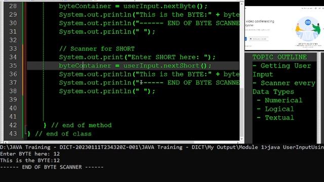 DTech: Chapter 10 Getting Program Input - Scanner смотреть онлайн