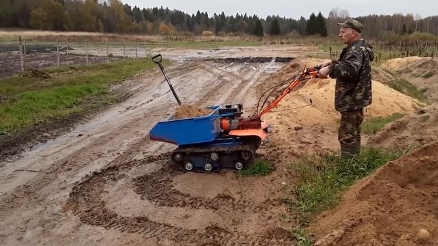 Новинка Мини-самосвал!!! Самый дешёвый МОТО-буксировщик смотреть онлайн