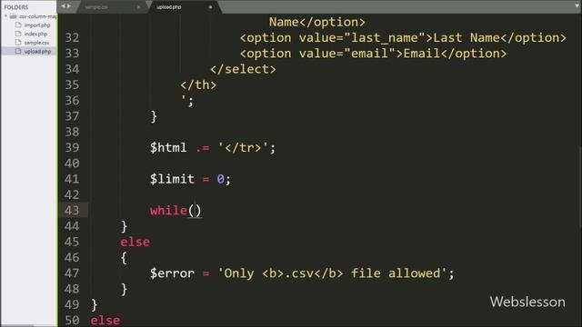 CSV Column Mapping in PHP using Ajax jQuery - 2 смотреть онлайн