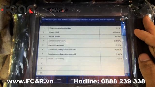 Video Fcar F5-D chẩn đoán xe công trình Kobelco 2015 смотреть онлайн