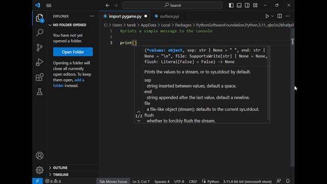 Python tutorial | Print Command #1 смотреть онлайн