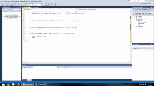 C# Tutorial Server Client Visual Studio смотреть онлайн