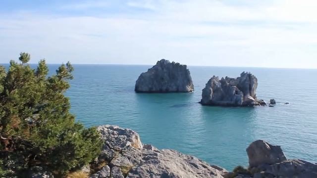 Гурзуф. Панорама с Шаляпинской скалы смотреть онлайн