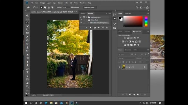 Amazing Blue Color Grading Photoshop Tutorial | Blue Color Grading Action Free Download Install Ps
