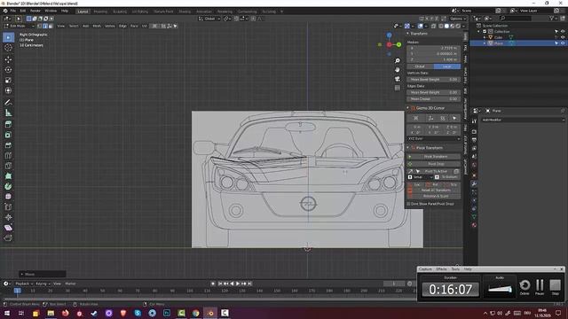 02.Blender Subsurface Modeling. Opel Speedster смотреть онлайн