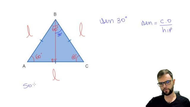 DEMONSTRAÇÃO SEN 30º = 1/2 - SEM DECORAR! смотреть онлайн