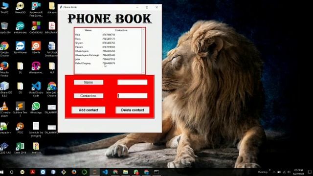 Minor Project | PhoneBook is a Desktop Application | Python, MYSQL and tkinter | PhoneBook смотреть онлайн