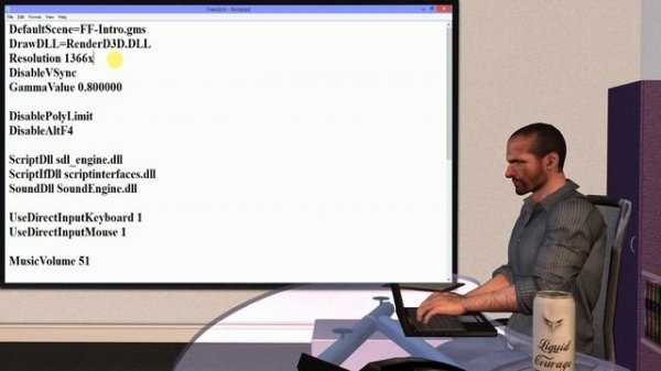 Direct3D: Unable to create device. Try changing resolution of color depth.