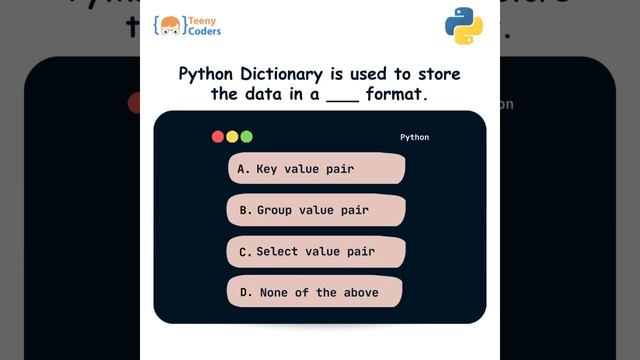 Python Dictionary Data Format | Python Quiz смотреть онлайн