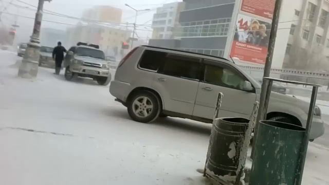 Экскурсия по зимнему Якутску на уницикле (Yakutsk On 36 Inch Unicycle)