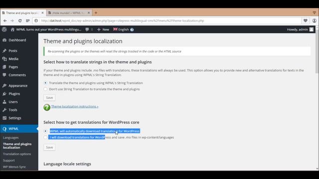 Theme and Plugins Localization in WPML смотреть онлайн