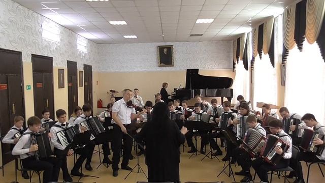 852 Оркестр баянистов аккордеонистов «Раздолье» Танго для Клод смотреть онлайн