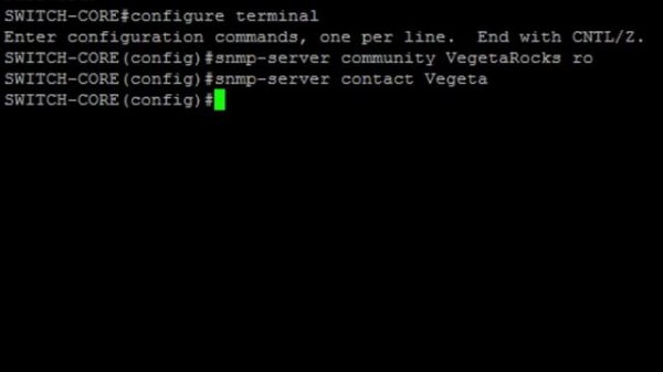 Cisco Switch - SNMP Configuration