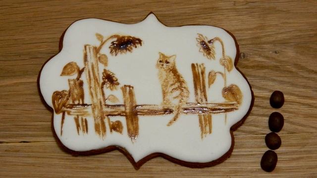 ? Stop motion (стоп моушен). Кофейный рисунок на прянике. смотреть онлайн