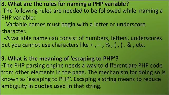 Most important PHP interview questions and answers|| Web Development PHP questions and answers смотреть онлайн