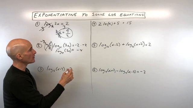 Solving Log Equations by Rewriting in Exponential Form смотреть онлайн