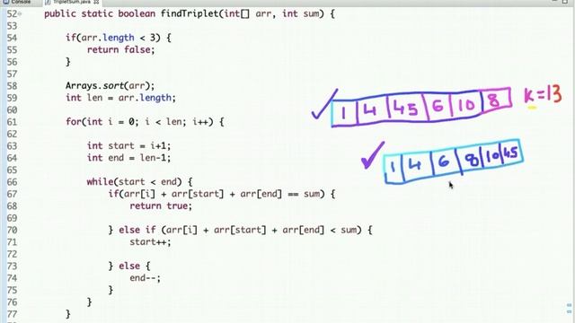 Find Triplet with Given Sum in an Array | Programming Tutorials смотреть онлайн