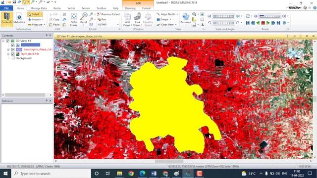 SHAPEFILE to AOI File Conversion in ERDAS IMAGINE смотреть онлайн
