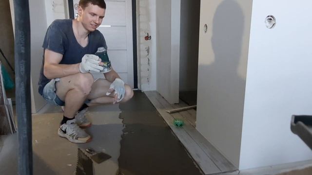 Укладки плитки. Без порогов и плинтусов. смотреть онлайн