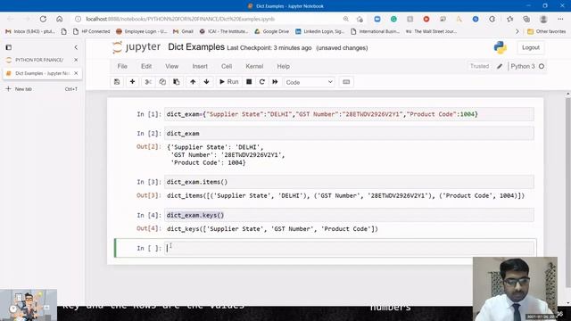 Python for Finance Tutorial| Episode 14| Dictionaries in Python| How to use Dictionary for Finance| смотреть онлайн