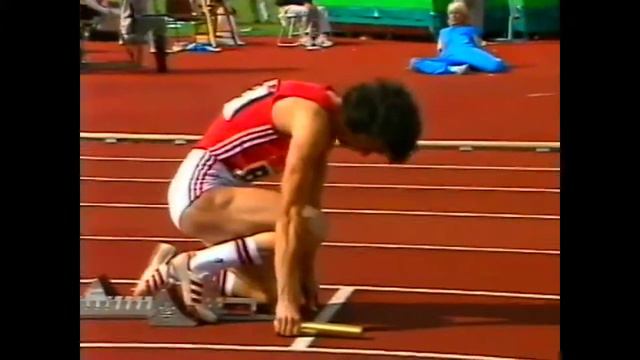 535 European Track and Field 1986 4x100m Women смотреть онлайн