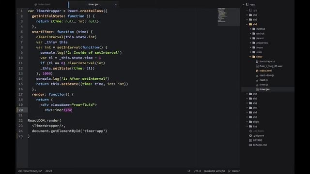 React Quickly Chapter 3 Project: Timer with JSX and React смотреть онлайн