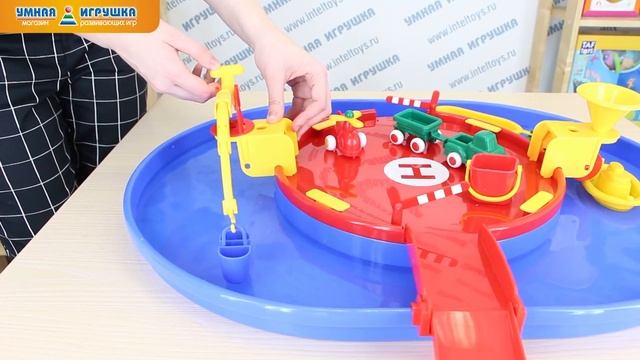 Набор для игр с водой «Гараж с гаванью» (15 предметов), Viking Toys