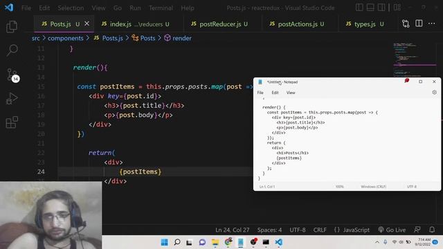 React.js Redux Project to Make HTTP Request to JSONPlaceholder API and Display Posts in Browser смотреть онлайн