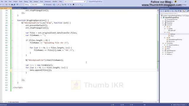 Uploading Multiple Files using Drag and Drop Operation [ASP.NET Core] смотреть онлайн
