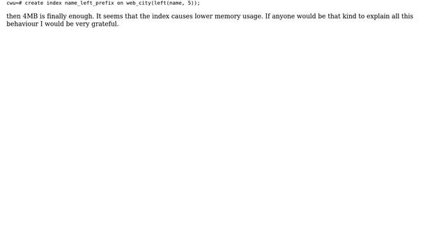 Databases: PosgreSQL: setting high work_mem does not avoid disk merge (3 Solutions!!) смотреть онлайн