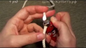 Как соединять хвостики полиэфирного шнура во время вязания