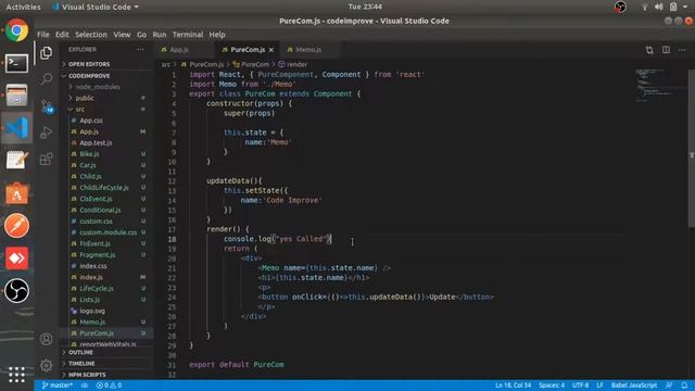 Memo | Pure Component vs Memo | Part #17 | React js in Hindi tutorial смотреть онлайн