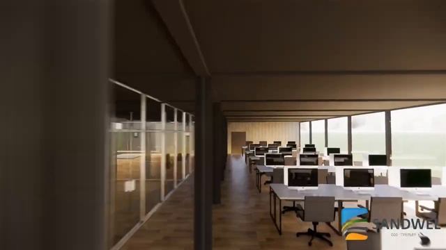 Проект модульного офисаӏӏ Офисное помещение ӏӏ Сандвел модуль смотреть онлайн