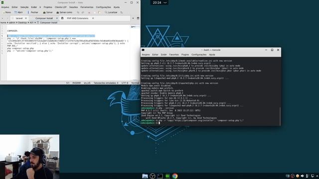 Instalação PHP - Composer - Laravel via composer смотреть онлайн