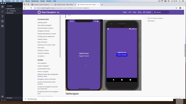 19 Intro to react navigation || React native for beginner to advance full course смотреть онлайн