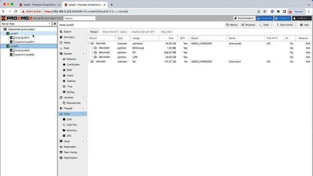 Proxmox Cluster Aus 2 Nodes Erstellen - Teil 3 Step-by-Step Proxmox HA Cluster