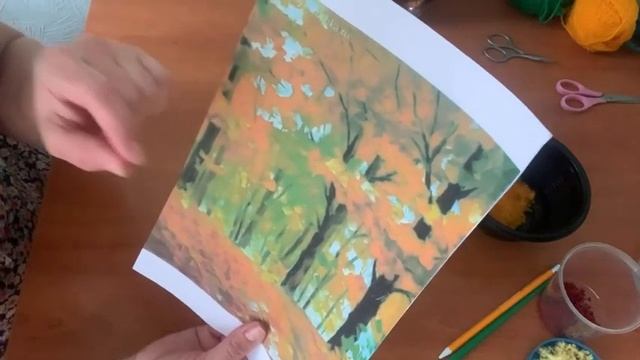 Аплікація з пряжі «Золота осінь» смотреть онлайн