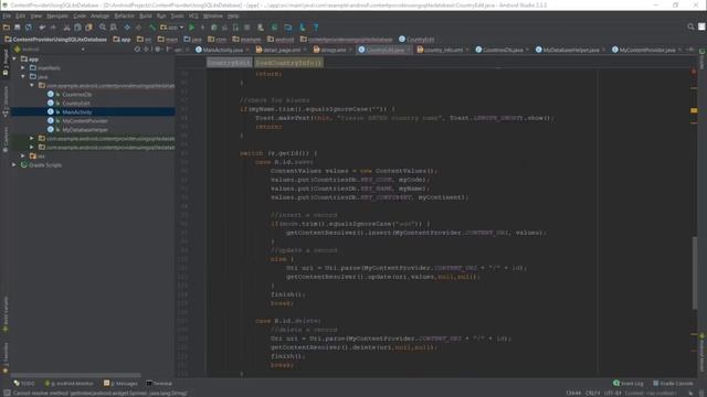 Android Database Content Provider Example using SQLite Database - Part 2 смотреть онлайн