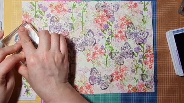 ♥️How to create your own DESIGNER PAPER using stamps and inks #stampinup #butterflybrilliance смотреть онлайн