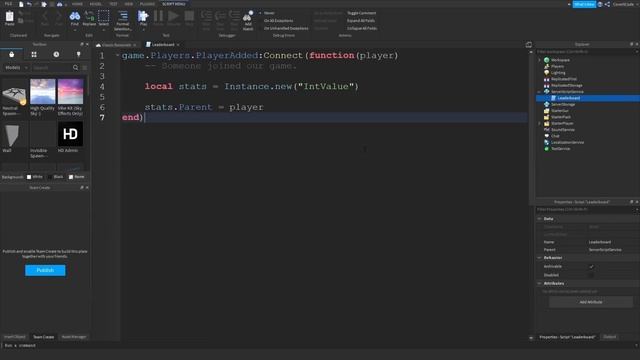 ROBLOX - HOW TO MAKE LEADERBOARDS