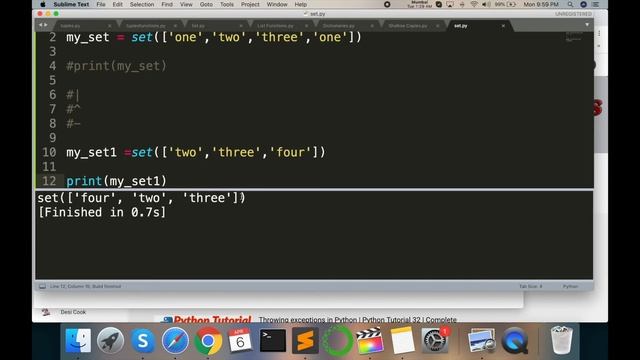 How to use Set in Python смотреть онлайн